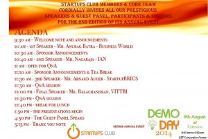 Startups Clubs DemoDay Chennai Bangalore